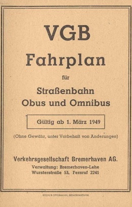 Fahrplan 1949